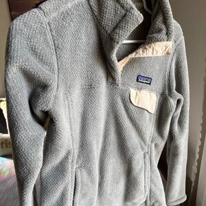 Patagonia Women's XS Snap T Grey Fleece Pullover